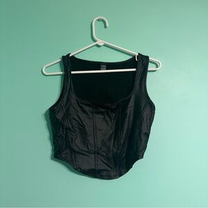 Shein Leather Tank Top Size Medium
